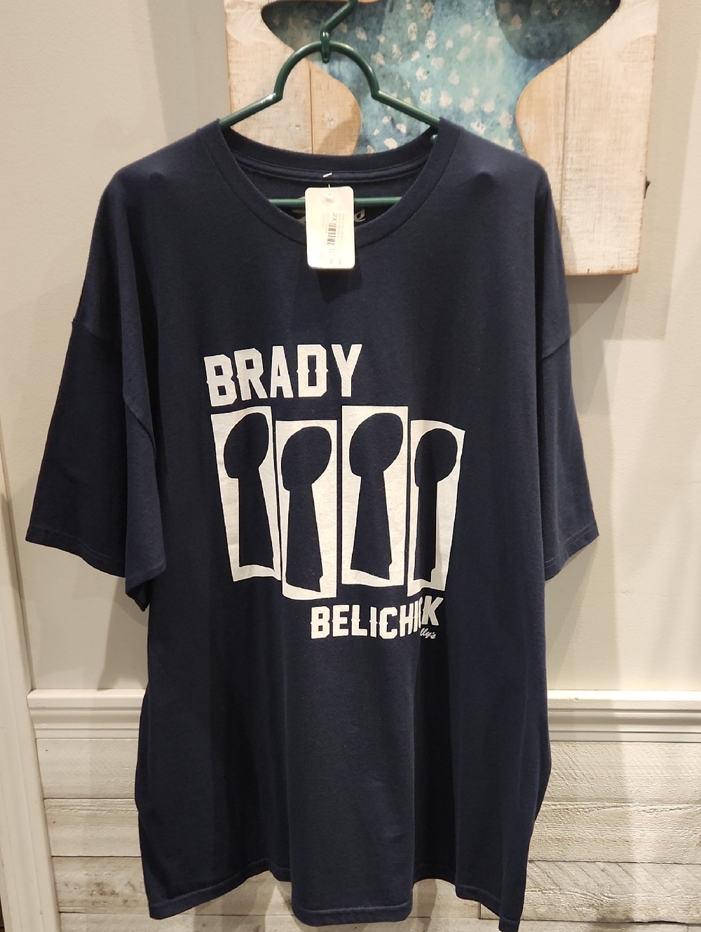 NWT Vtg. Sully's 2015 Brady Belichick Men's Sz 2X T-shirt 4 Superbowls